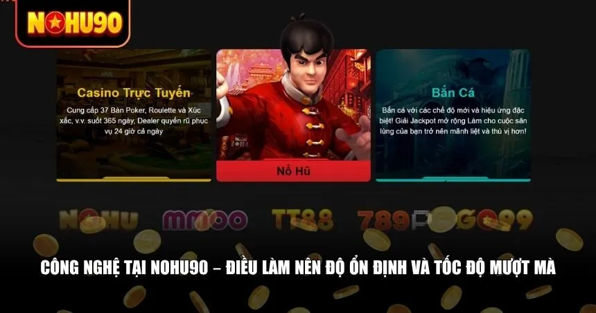 Công nghệ ổn định và mượt mà tại Nohu90